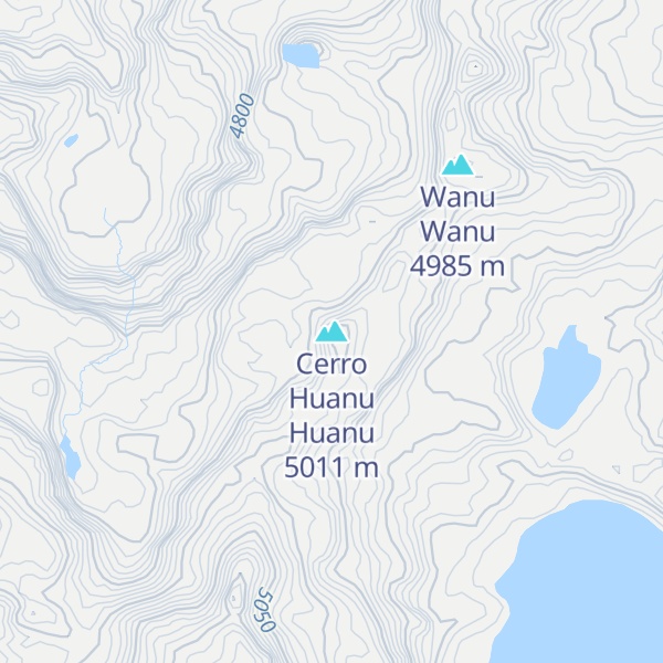 Map of Cerro Huanu Huanu