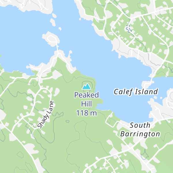 Map of Peaked Hill