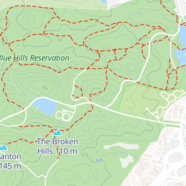 Map of Wampatuck Hill