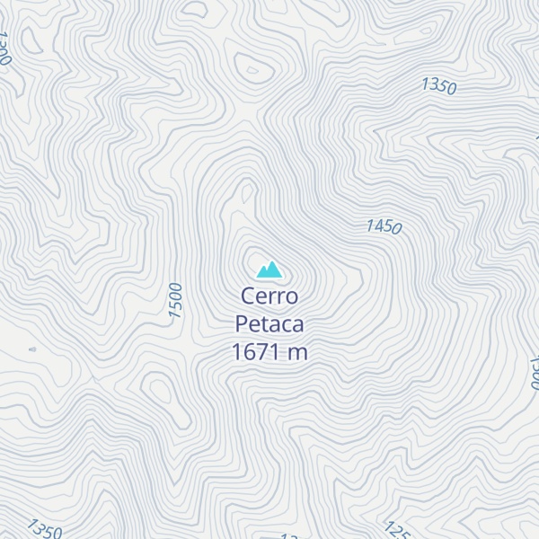Map of Cerro Petaca