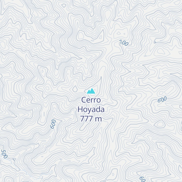 Map of Cerro Hoyada