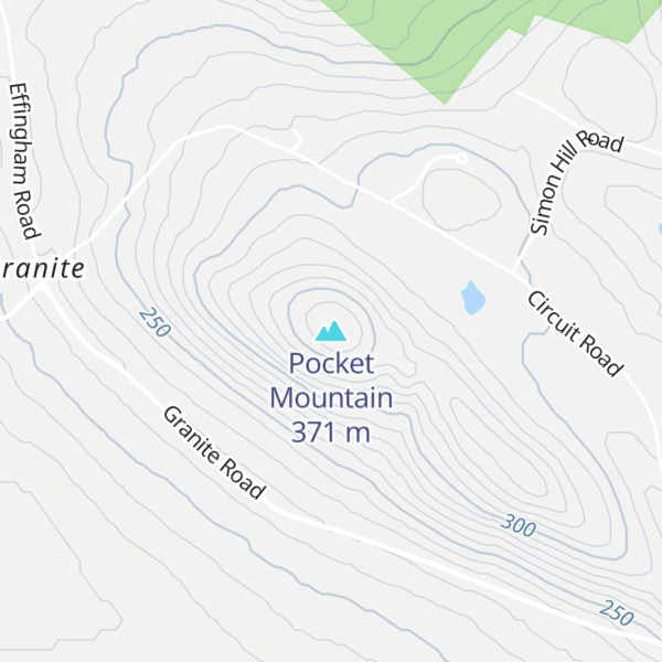 Map of Pocket Mountain