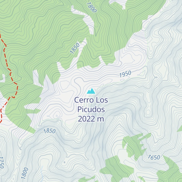 Map of Cerro Los Picudos