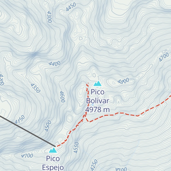 Map of Pico Reina