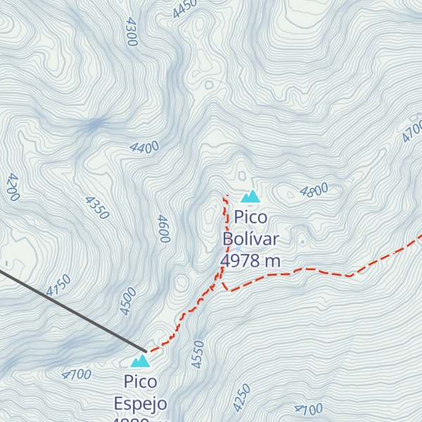 Map of Pico Carmen