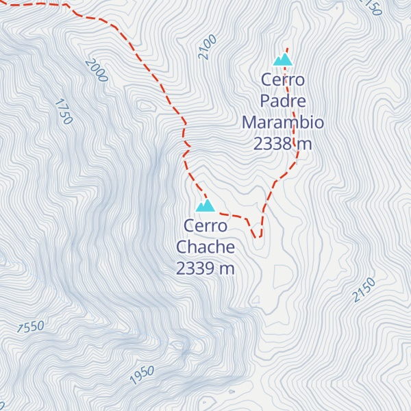 Map of Cerro Chache