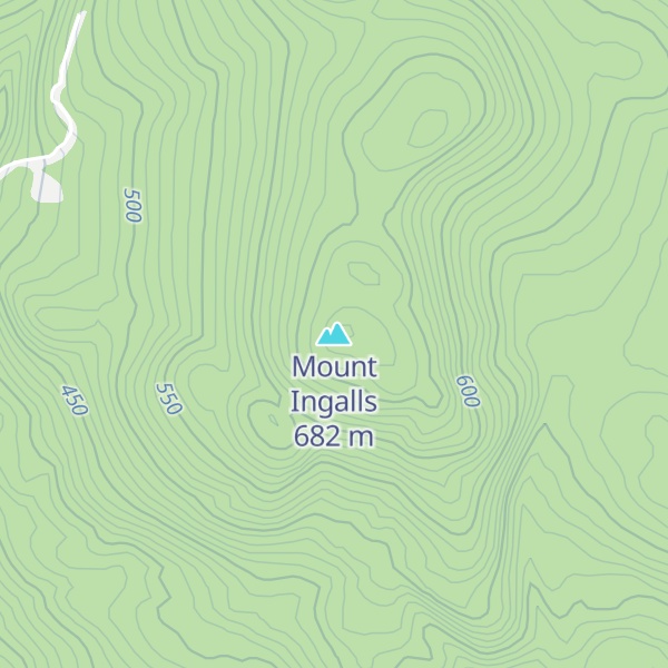 Map of Mount Ingalls
