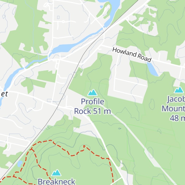 Map of Profile Rock