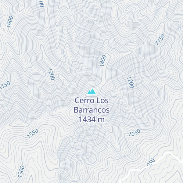 Map of Cerro Los Barrancos
