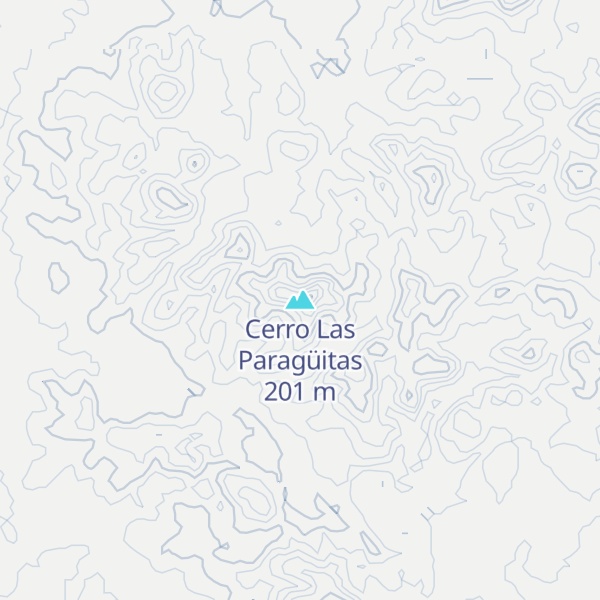 Map of Cerro Las Paragüitas