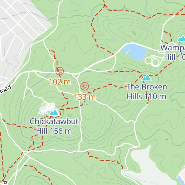 Map of Nahanton Hill