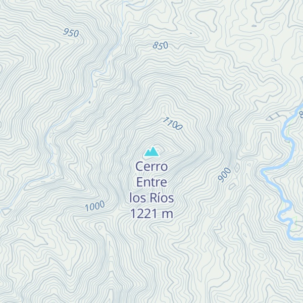 Map of Cerro Entre los Ríos