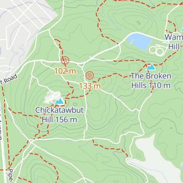Map of Kitchamakin Hill