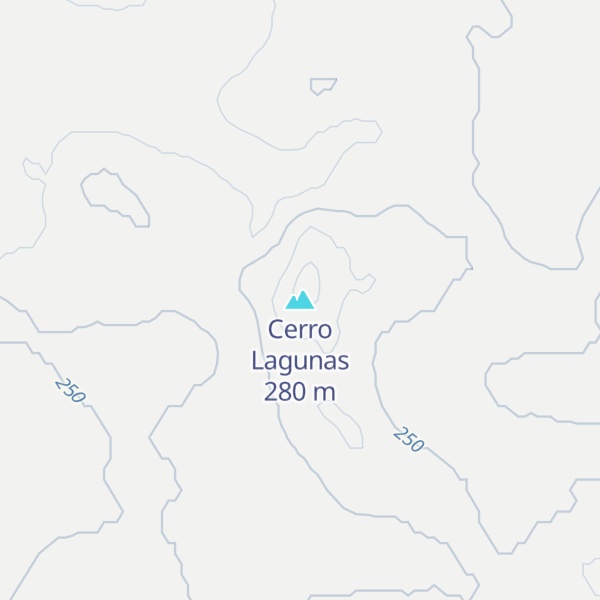 Map of Cerro Lagunas