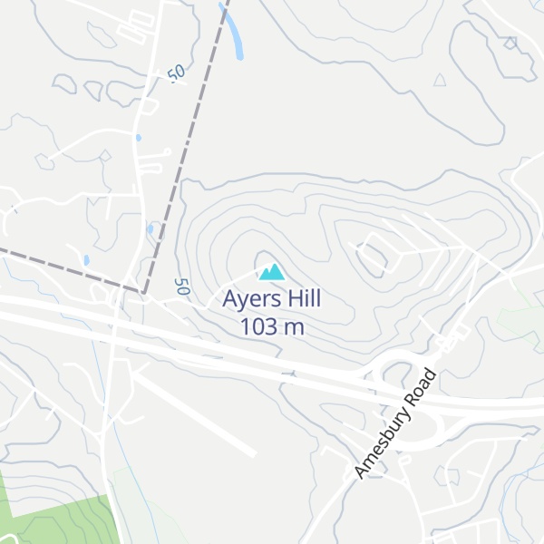 Map of Ayers Hill