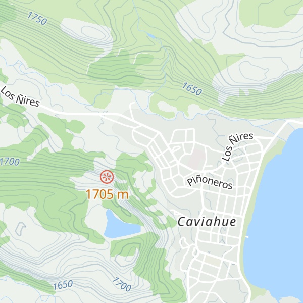 Map of Cabañas Pehuen