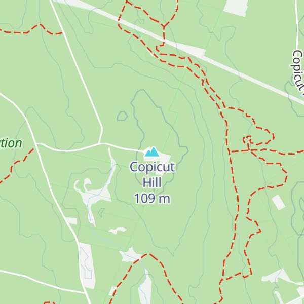 Map of Copicut Hill