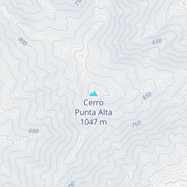 Map of Cerro Punta Alta