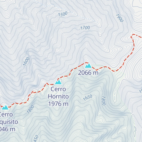 Map of Cerro Águila