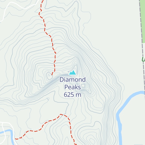 Map of Diamond Peaks