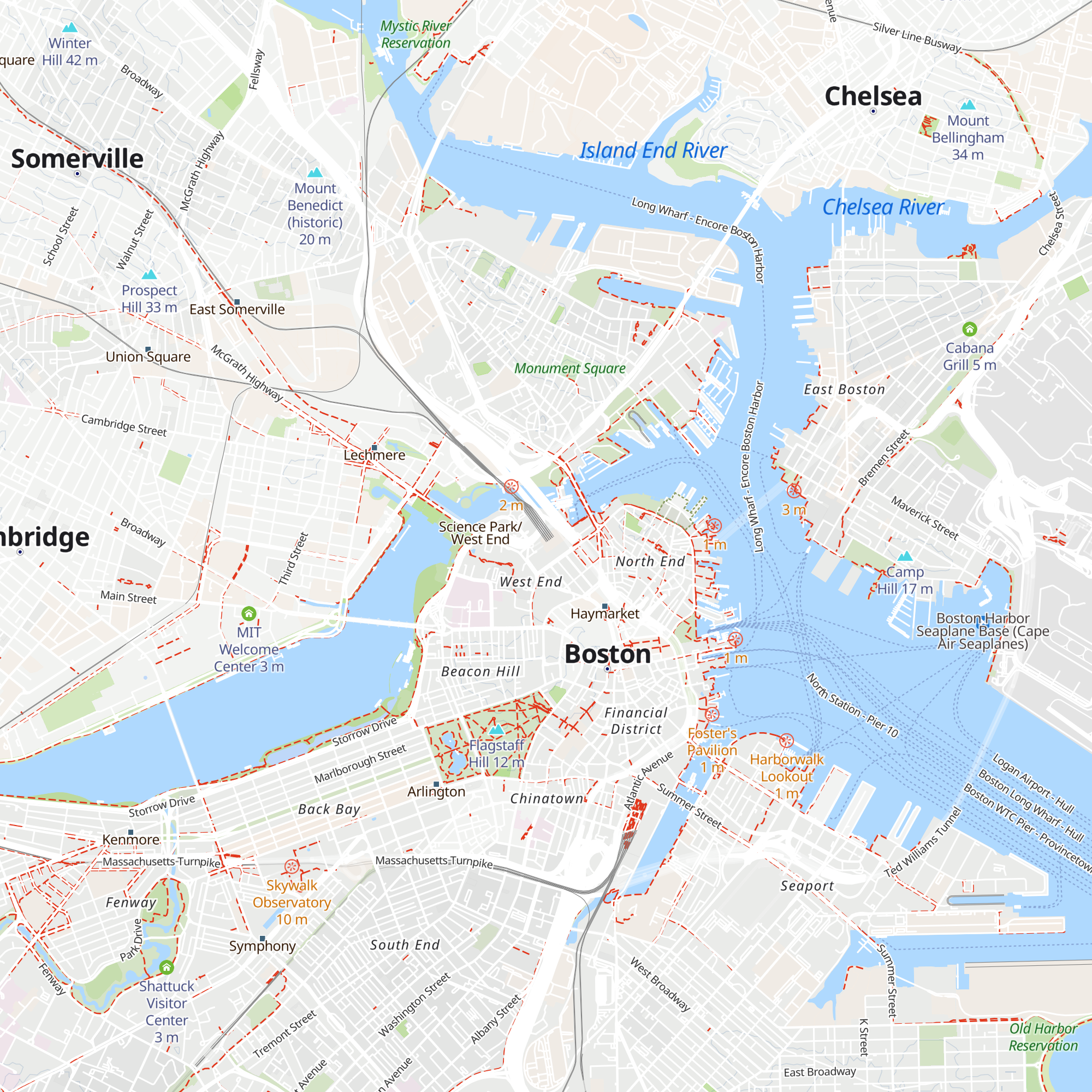 Passenger Service Center map