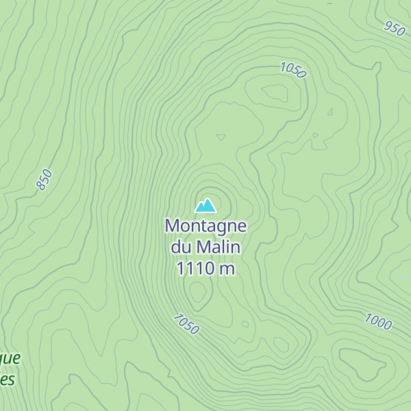 Map of Montagne du Malin