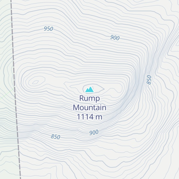 Map of Rump Mountain
