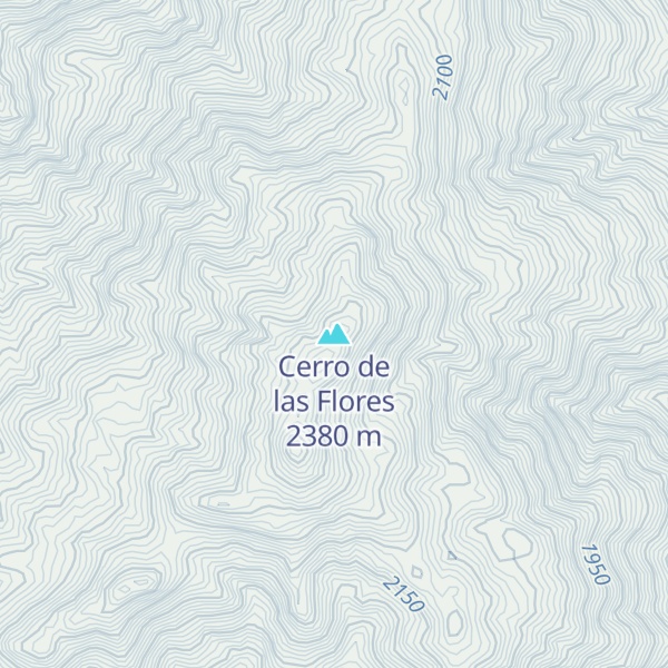 Map of Cerro de las Flores