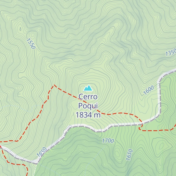 Map of Cerro Poqui