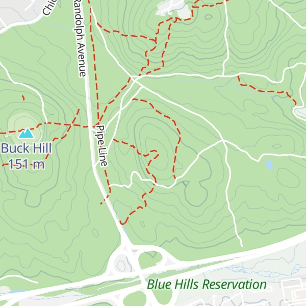 Map of Hawk Hill