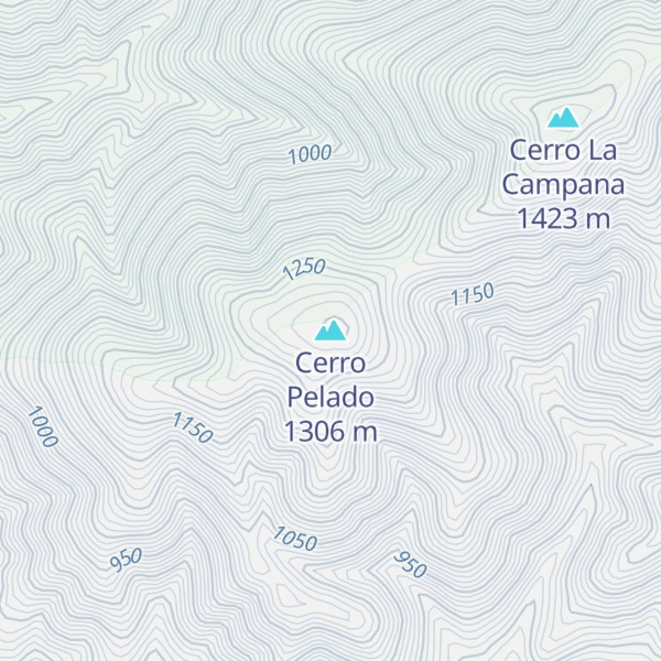 Map of Cerro Pelado