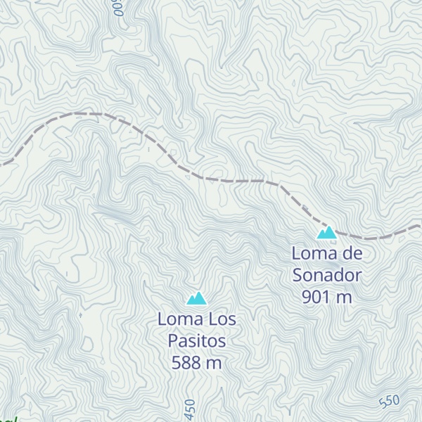 Map of Loma San Simón