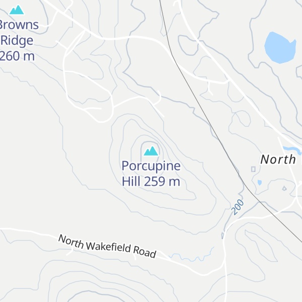 Map of Porcupine Hill