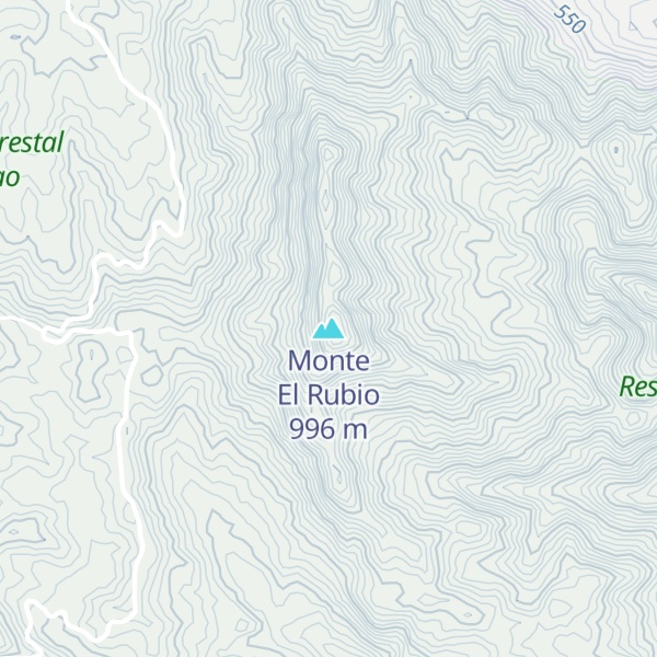 Map of Monte El Rubio