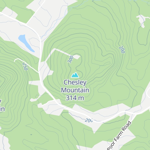 Map of Chesley Mountain