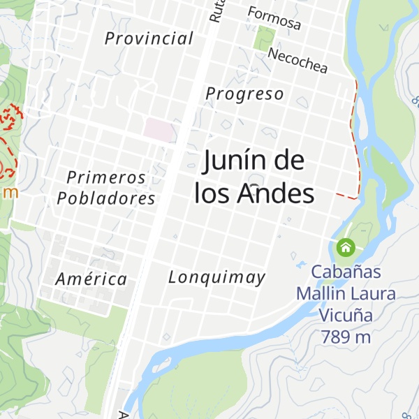 Map of Cabañas Malleo