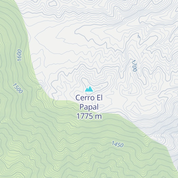 Map of Cerro El Papal