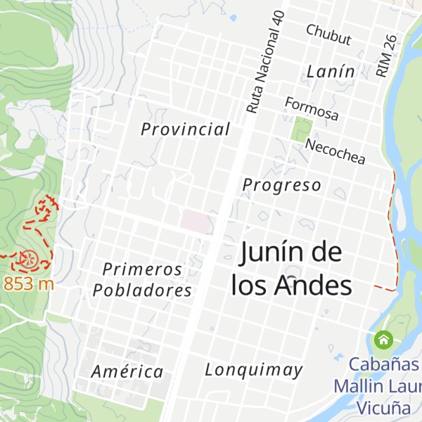 Map of Cabañas La Martina3