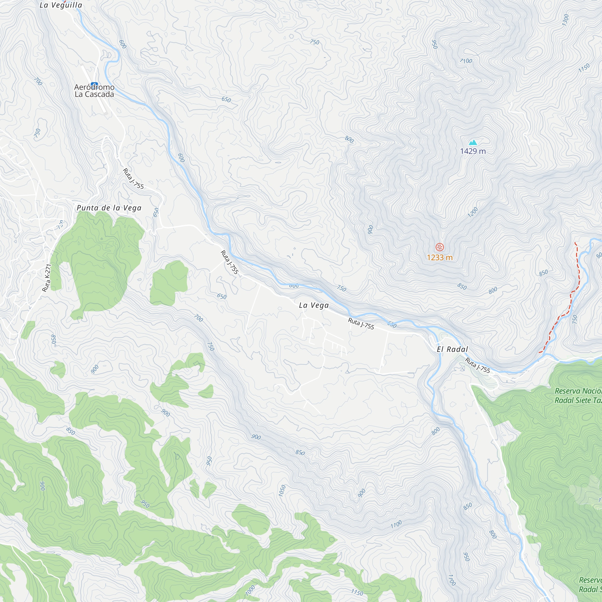 Cabaña Siete tazas map