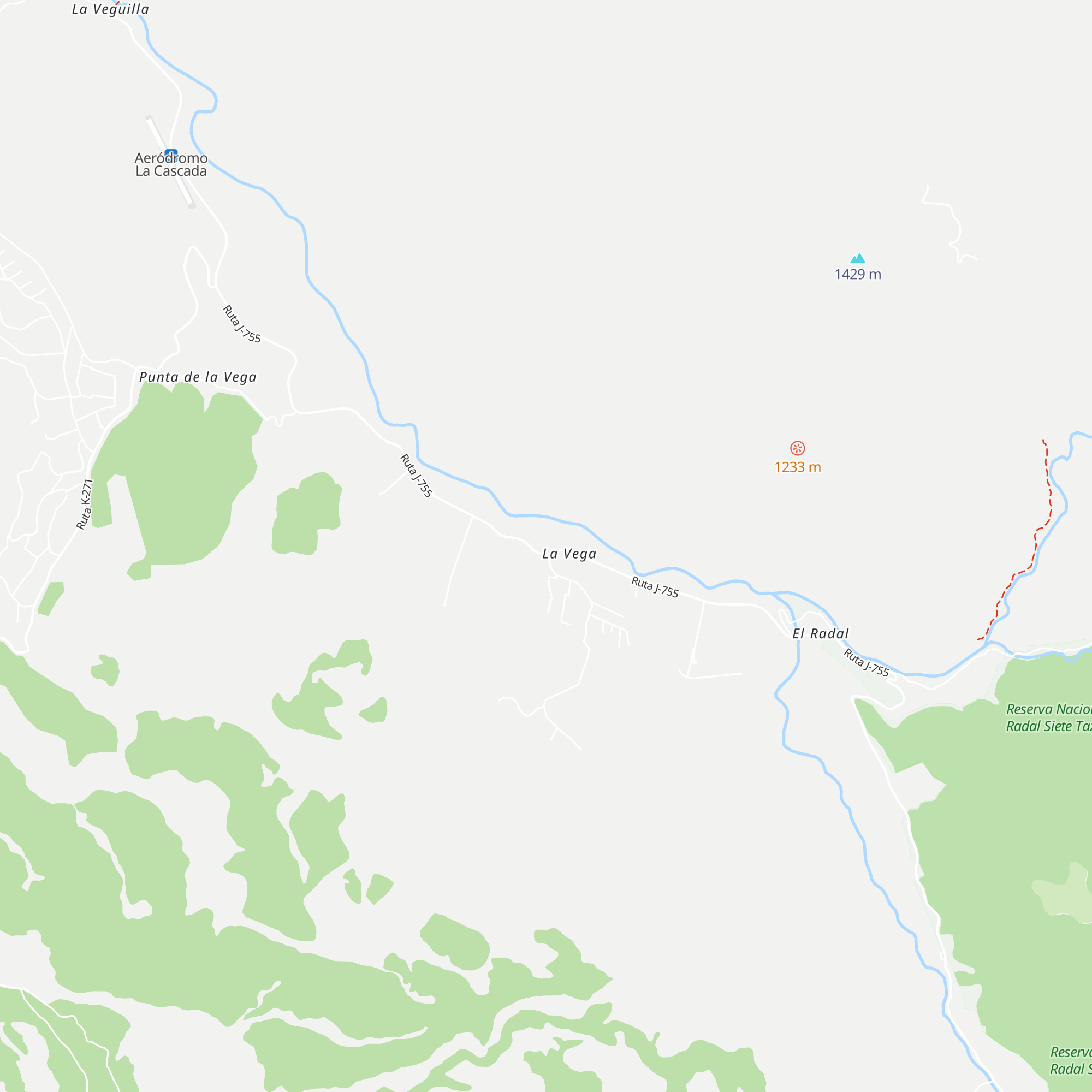 Cabaña Siete tazas map