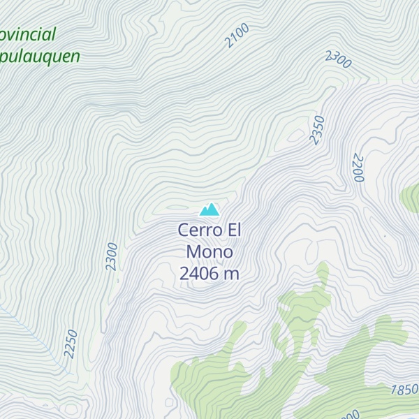 Map of Cerro El Mono