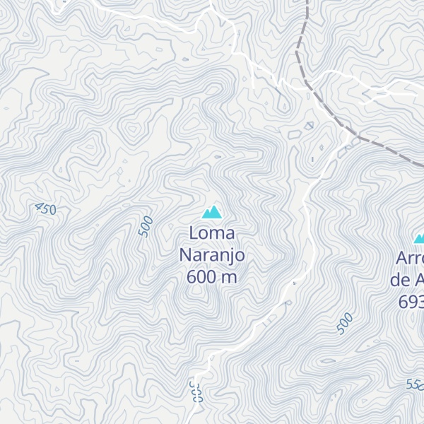 Map of Loma Naranjo