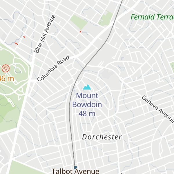 Map of Mount Bowdoin