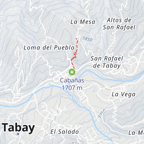 Map of Cabañas