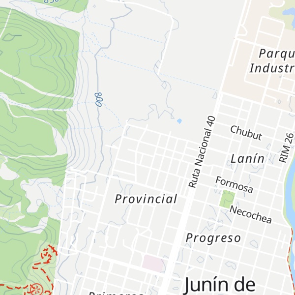 Map of Cabañas Santos Lugares