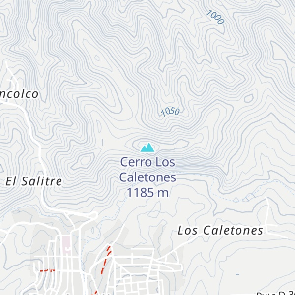Map of Cerro Los Caletones