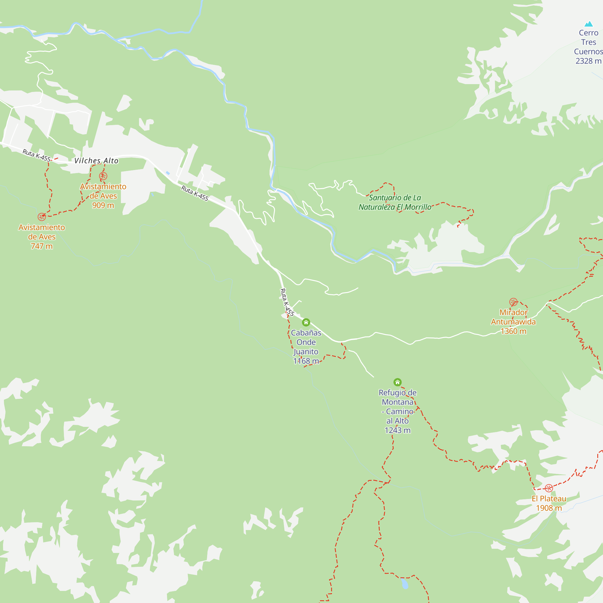 Refugio de Galo map