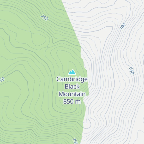 Map of Cambridge Black Mountain