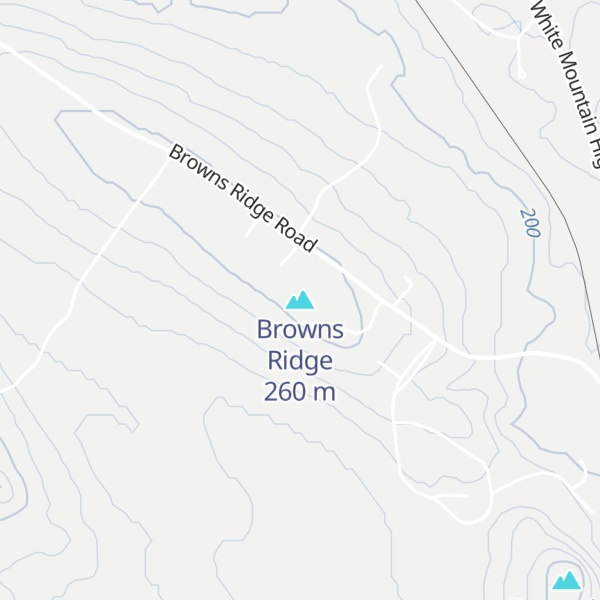 Map of Browns Ridge