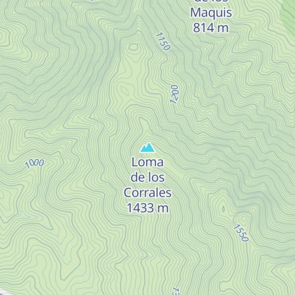 Map of Loma de los Corrales